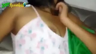 Домашняя порнуха с еблей няшки сестры с родным братом на боку